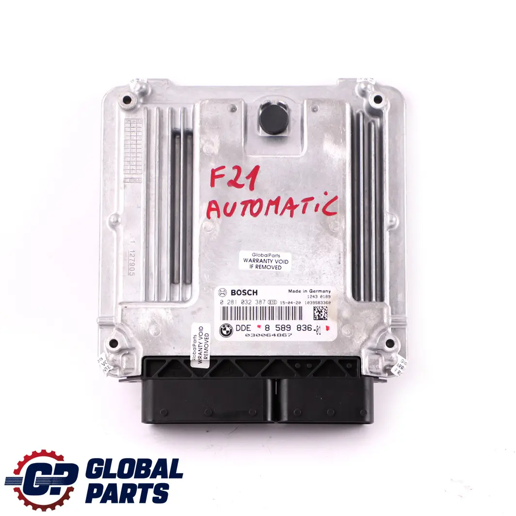 Control Unit Diesel B47 ECU DDE to BMW F20 F30 F32 125d 325d 425d Engine with Part number 8589836 BMW F20 F30 F32 125d 325d 425d Engine Control Unit Diesel B47 ECU DDE - SKU 8589836 - Part number 8589836