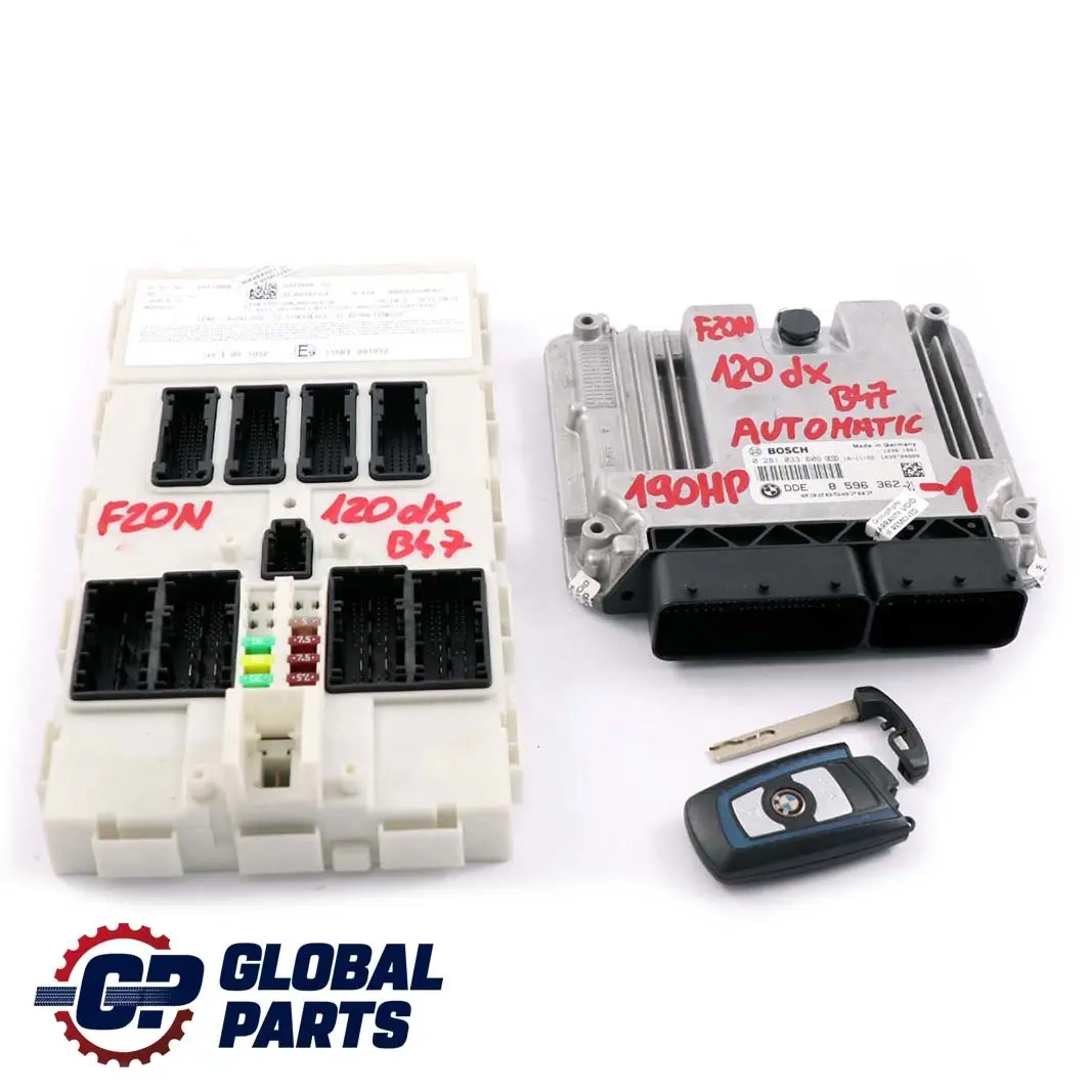 120dX 320dX B47 Engine ECU Kit DDE FEM + Key Automatic to BMW F20 F30 LCI with Part number 8596362 BMW F20 F30 LCI 120dX 320dX B47 Engine ECU Kit DDE FEM + Key Automatic - SKU 8596362-1 - Part number 8596362