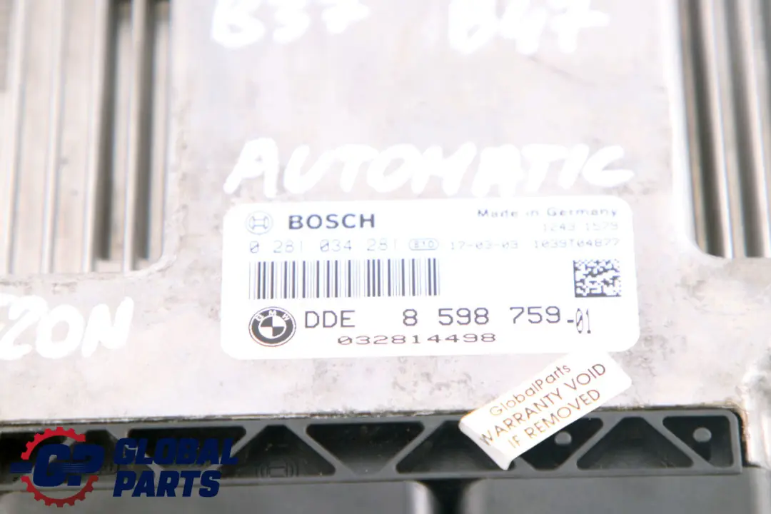 B37 B47 ECU DDE Engine Control Unit Automatic BMW F20 F30 LCI Diesel - SKU 8598759 - Part number 8473185