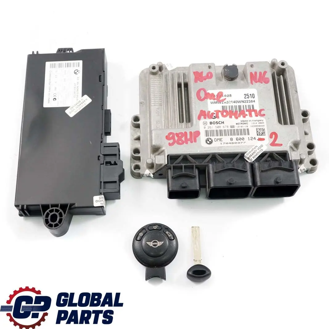 Mini One R56 LCI R60 N16 Engine Control Unit ECU DME + CAS3 Automatic - SKU 8600124-2 - Part number 8600124