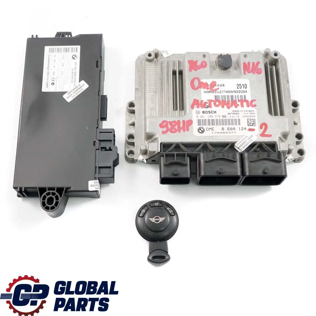 Mini One R56 LCI R60 N16 Engine Control Unit ECU DME + CAS3 Automatic - SKU 8600124-2 - Part number 8600124