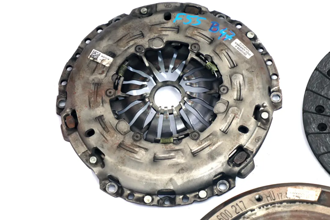 B47 Dual Twin Mass Flywheel Clutch Kit to Mini Cooper SD F55 F56 F60 Diesel with Part number 8600217 Mini Cooper SD F55 F56 F60 Diesel B47 Dual Twin Mass Flywheel Clutch Kit - SKU 8600217 - Part number 8600217
