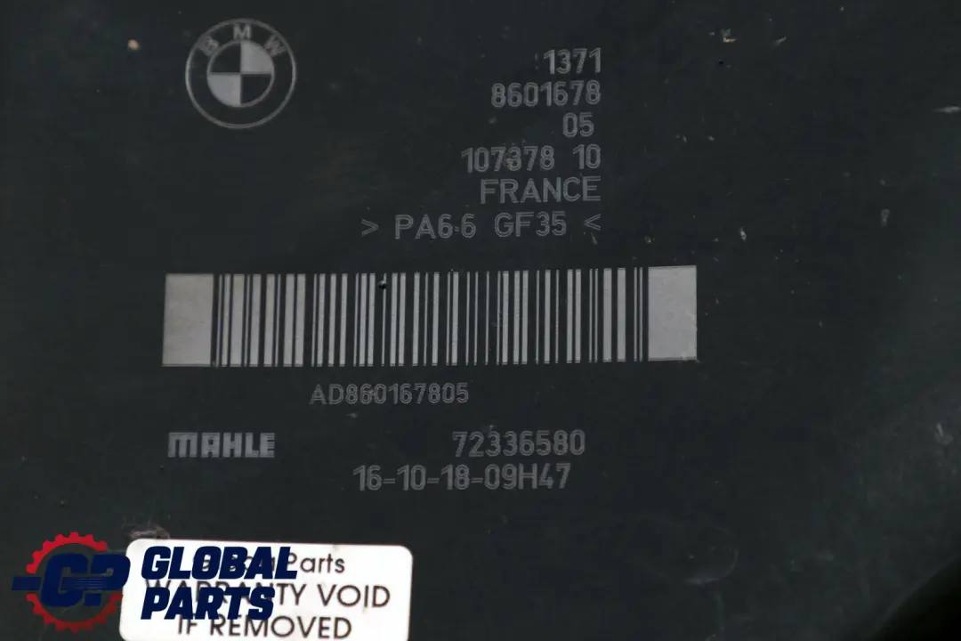 Copertura Filtro Aria Box Silenziatore per BMW F20 F21 F30 LCI con numero di parte 8601678 BMW F20 F21 F30 LCI Copertura Filtro Aria Box Silenziatore - SKU 8601678 - Numero di parte 8601678
