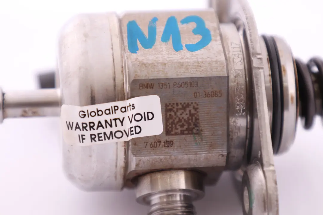 High Pressure Fuel Pump Petrol N13 to BMW F20 F21 F30 F31 with Part number 8605103 BMW F20 F21 F30 F31 High Pressure Fuel Pump Petrol N13 - SKU 8605103 - Part number 8605103