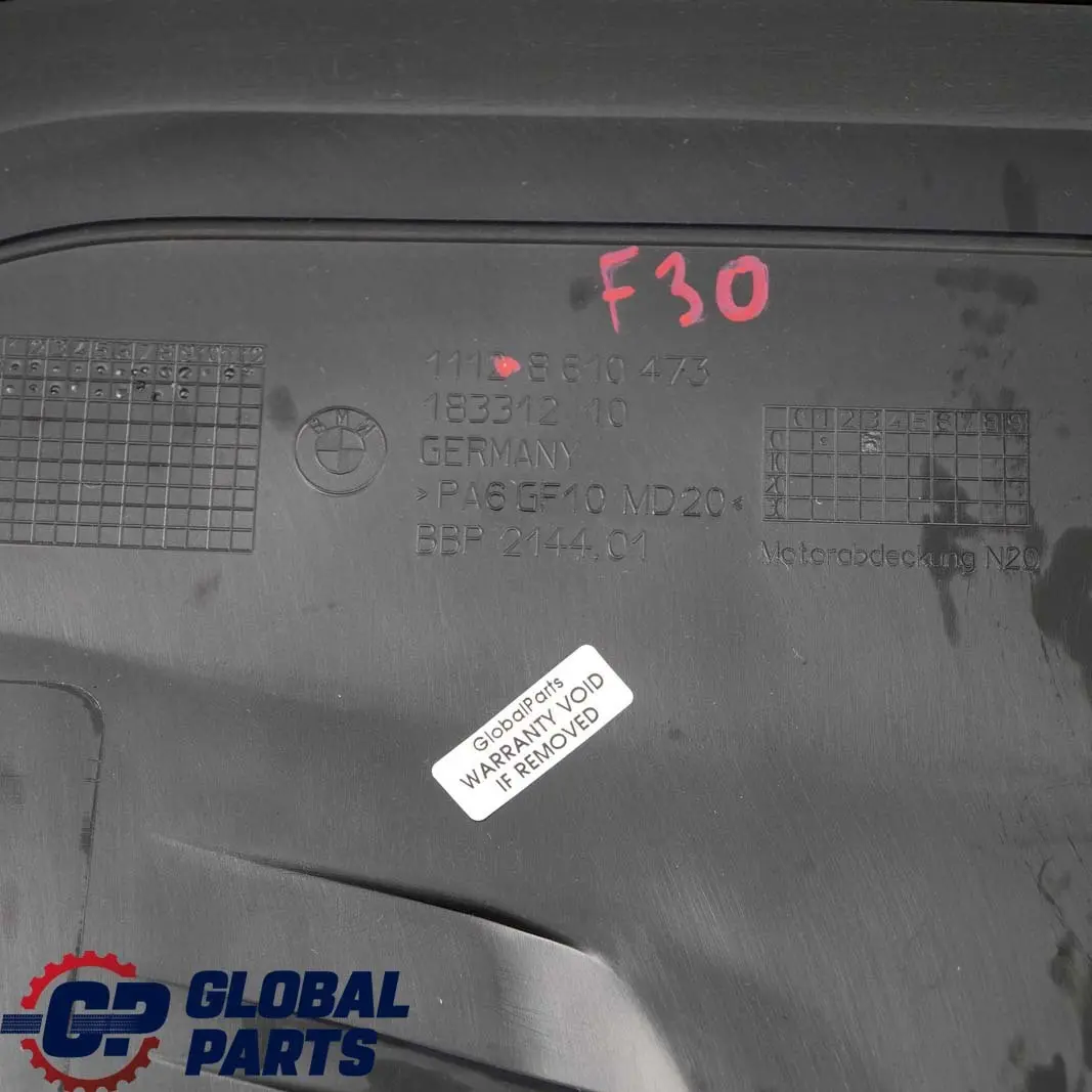 Engine Acoustic Cover BMW F20 F21 F22 F30 F31 F32 Petrol N20 Trim Panel - SKU 8610473 - Part number 8610473