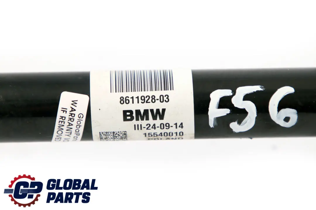 Eje de transmisión de salida del eje delantero derecho para Mini F55 F56 F57 con número de pieza 8643362 Mini F55 F56 F57 Eje de transmisión de salida del eje delantero derecho - SKU 8611928 - Número de pieza 8643362