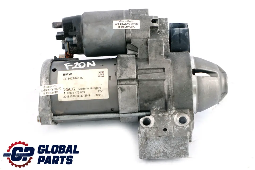 BMW F20 F21 F30 LCI Motor De arranque Motor - SKU 8621840 - Número de pieza 8621840