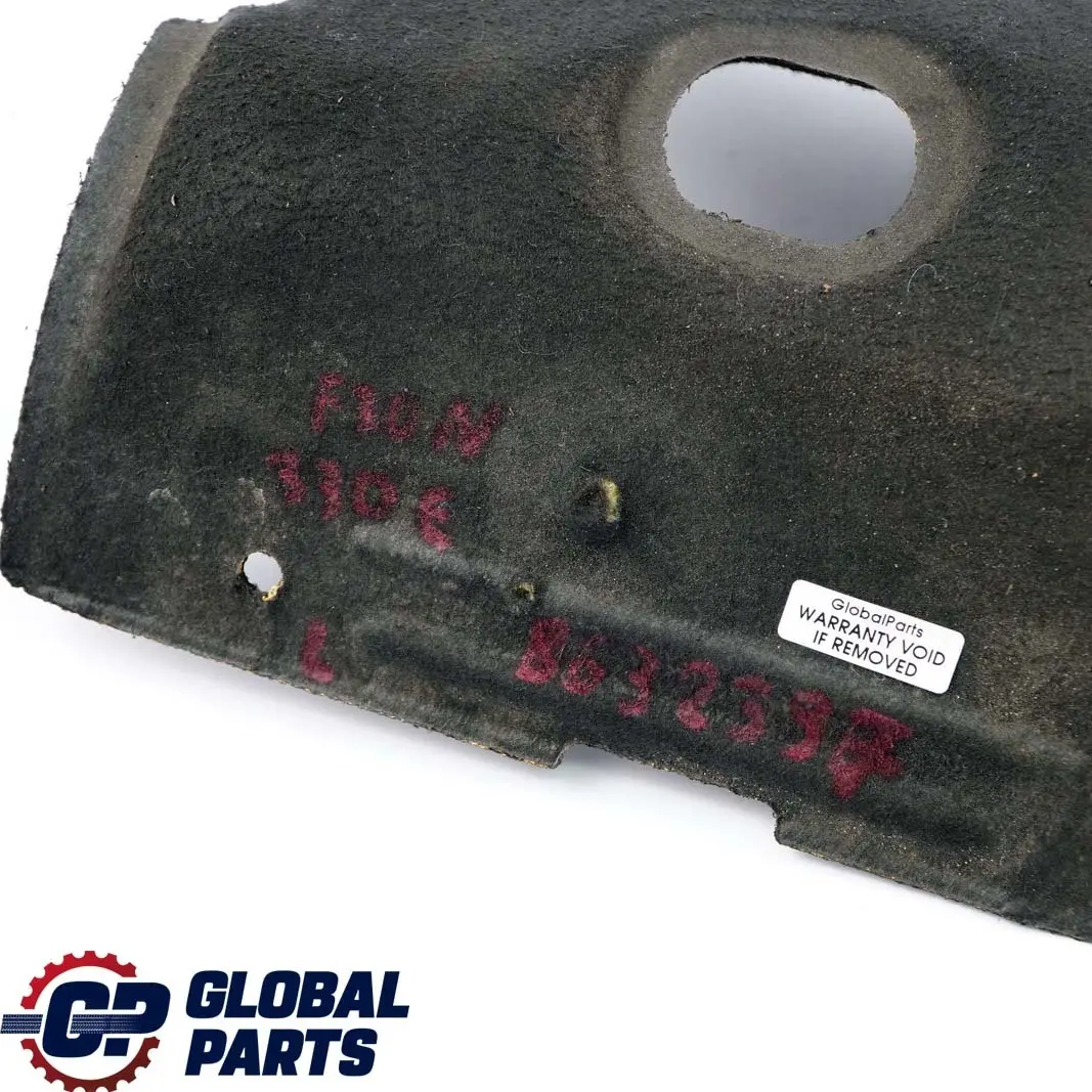 Gearbox Left N/S Sound Insulation Acoustic Cover to BMW 3 F30 LCI 330e Hybrid with Part number 8632397 BMW 3 F30 LCI 330e Hybrid Gearbox Left N/S Sound Insulation Acoustic Cover - SKU 8632397 - Part number 8632397