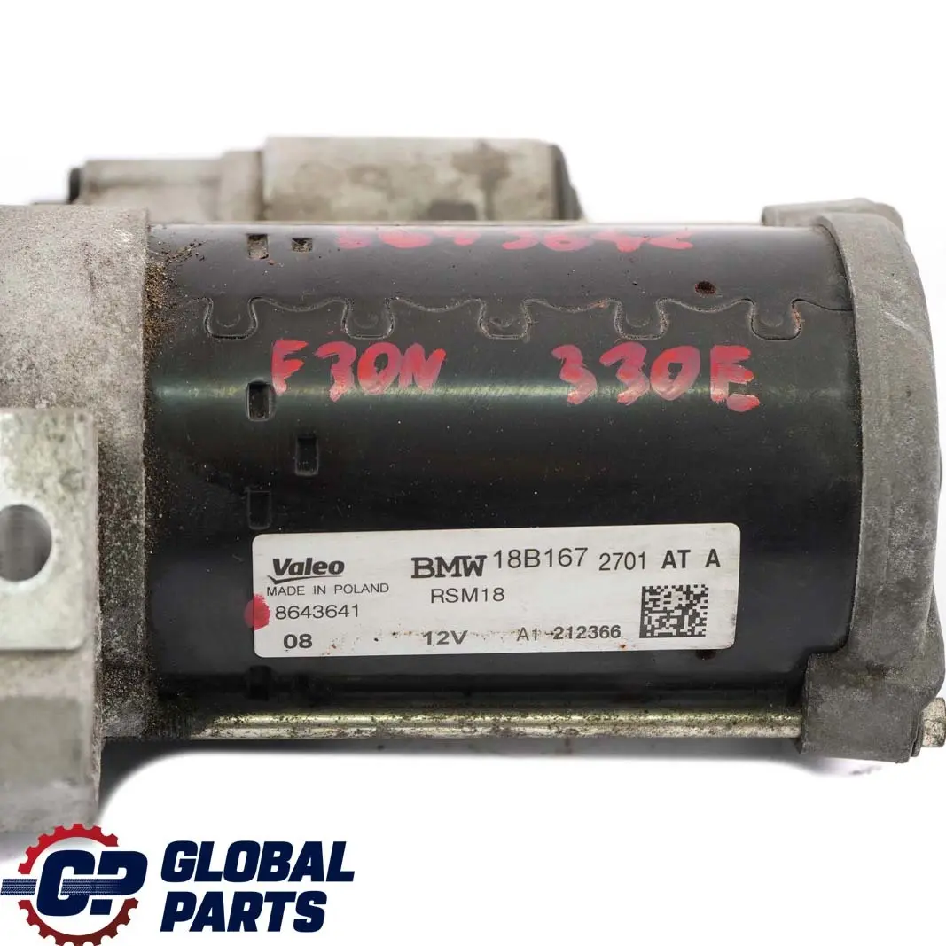 BMW F30 LCI 330e G11 740e G30 530e Hybrid B48X Motor de arranque 8643641 - SKU 8643642 - Número de pieza 8643642