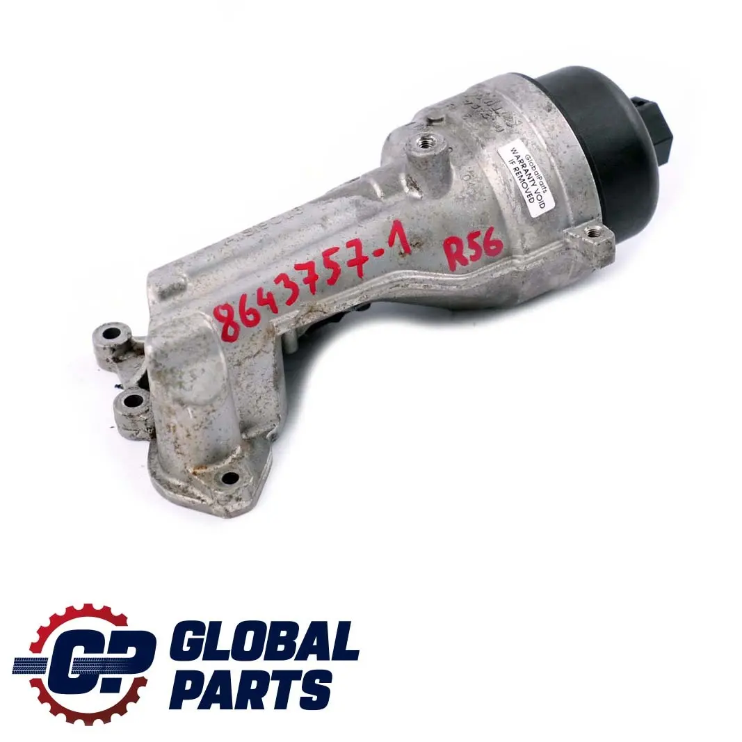Oil Filter Housing Plastic Cover to Mini Cooper One R55 R56 LCI R60 R61 Engine N16 with Part number 8643757 Mini Cooper One R55 R56 LCI R60 R61 Engine N16 Oil Filter Housing Plastic Cover - SKU 8643757-1 - Part number 8643757