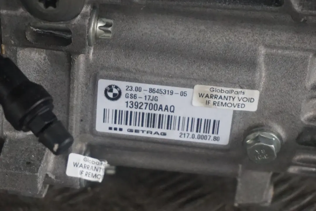 B37 Manual Gearbox GS6-17DG 8650907 WARRANTY to BMW F20 F21 LCI 114d 116d with Part number 8645319 BMW F20 F21 LCI 114d 116d B37 Manual Gearbox GS6-17DG 8650907 WARRANTY - SKU 8645319 - Part number 8645319