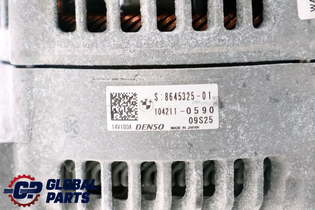Alternatore Benzina 180A per BMW F20 F21 F30 F31 LCI F32 F33 F34 con numero di parte 8645325 BMW F20 F21 F30 F31 LCI F32 F33 F34 Alternatore Benzina 180A - SKU 8645325 - Numero di parte 8645325