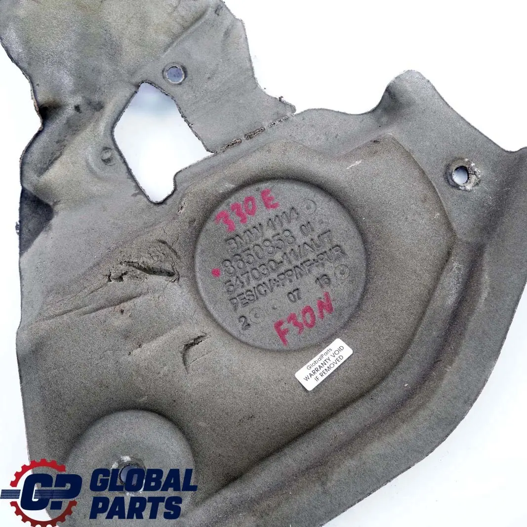 B48X Carter de Moteur Insonorisation pour BMW 3 F30 LCI 330e Hybrid à propos du numéro de pièce 8650858 BMW 3 F30 LCI 330e Hybrid B48X Carter de Moteur Insonorisation - SKU 8650858 - Numéro de pièce 8650858