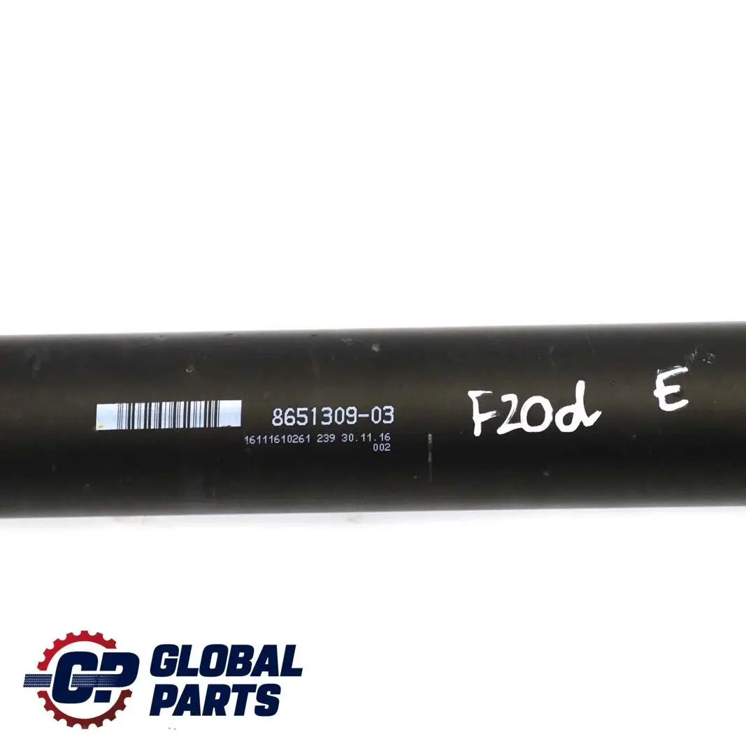 BMW 1 2 F20 F22 118dX 120dX Diesel Manual Gearbox Drive Shaft Propshaft - SKU 8651309 - Part number 8651309