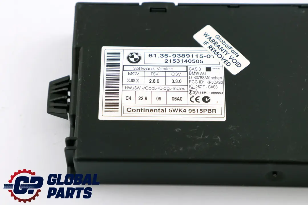 Mini Cooper S R60 ALL4 N18 1.6 184HP ECU Kit DME + CAS3 + Key Manual - SKU 8652746-1 - Part number 8652746