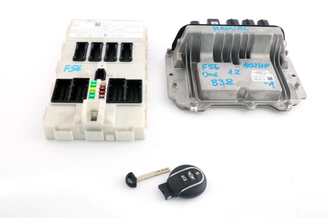 BMW Mini One F54 F55 F56 B38 1.2 102HP Petrol Engine ECU Kit DME BDC Key - SKU 8655108-1 - Part number 8655108