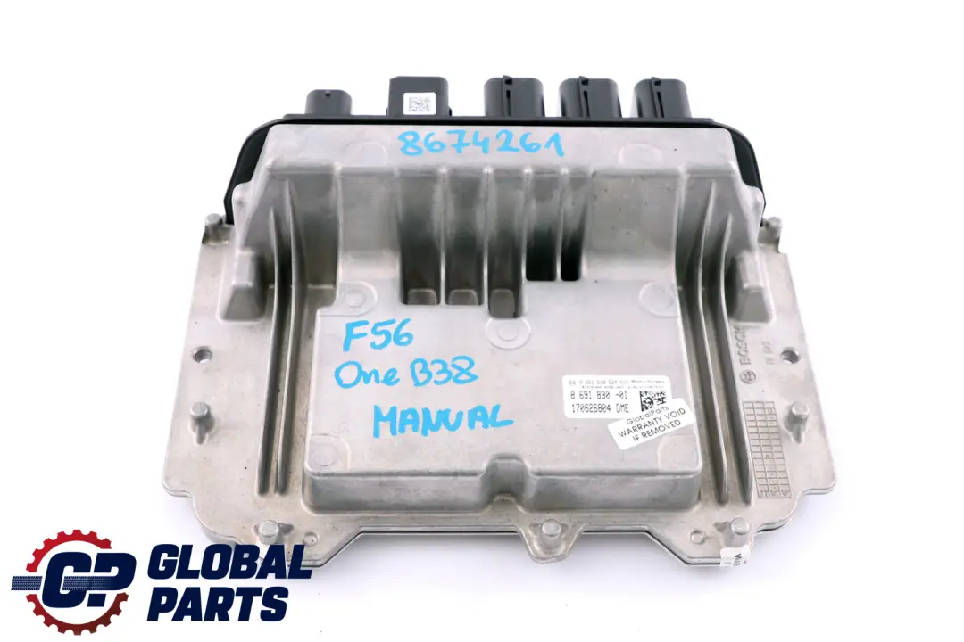 B38 1.2 Petrol Basic Control Unit Engine DME to BMW Mini One F54 F55 F56 with Part number 8691830 BMW Mini One F54 F55 F56 B38 1.2 Petrol Basic Control Unit Engine DME - SKU 8691830 - Part number 8691830