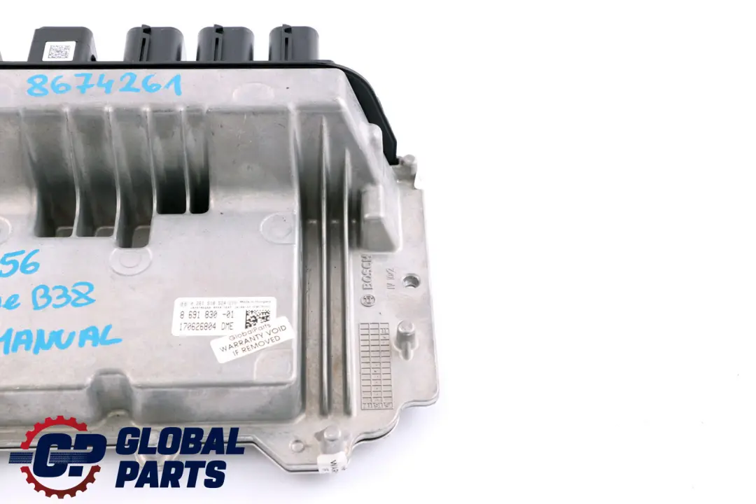 B38 1.2 Petrol Basic Control Unit Engine DME to BMW Mini One F54 F55 F56 with Part number 8691830 BMW Mini One F54 F55 F56 B38 1.2 Petrol Basic Control Unit Engine DME - SKU 8691830 - Part number 8691830