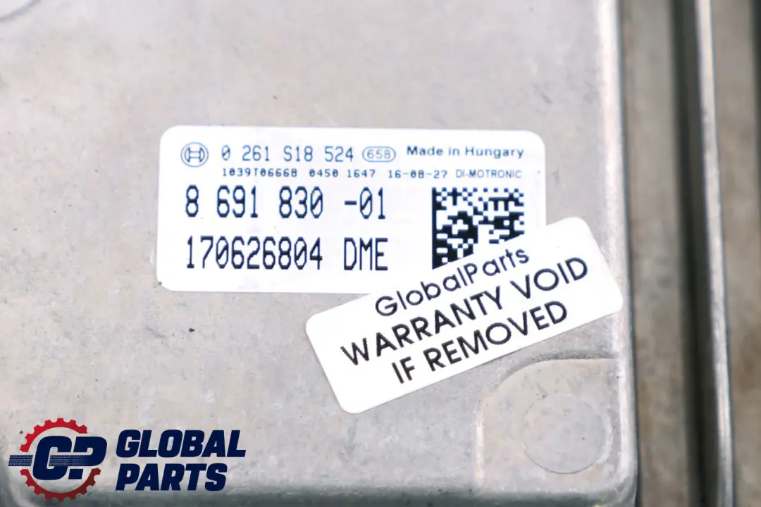 B38 1.2 Petrol Basic Control Unit Engine DME to BMW Mini One F54 F55 F56 with Part number 8691830 BMW Mini One F54 F55 F56 B38 1.2 Petrol Basic Control Unit Engine DME - SKU 8691830 - Part number 8691830