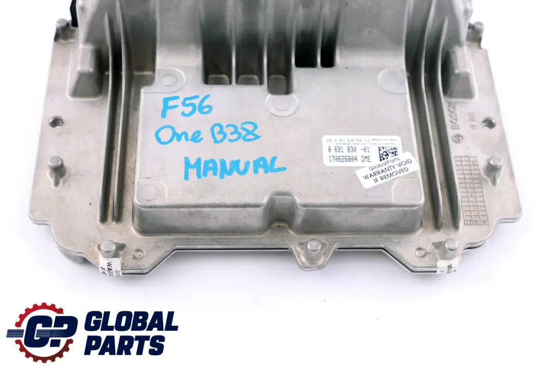 B38 1.2 Petrol Basic Control Unit Engine DME to BMW Mini One F54 F55 F56 with Part number 8691830 BMW Mini One F54 F55 F56 B38 1.2 Petrol Basic Control Unit Engine DME - SKU 8691830 - Part number 8691830