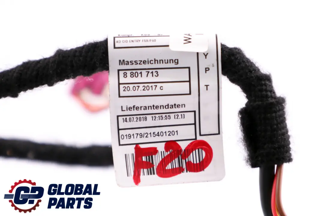 BMW F20 F21 F30 Mini F55 F56 HSD Câble HU CID Câble de câblage - SKU 8704090 - Numéro de pièce 8704090