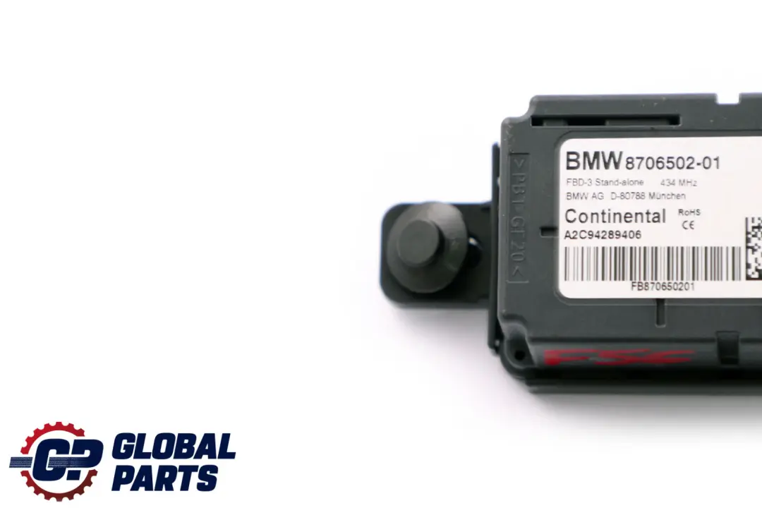 Récepteur de télécommande radio 434 MHZ pour BMW F20 F21 F30 F31 à propos du numéro de pièce 8706502 BMW F20 F21 F30 F31 Récepteur de télécommande radio 434 MHZ - SKU 8706502 - Numéro de pièce 8706502