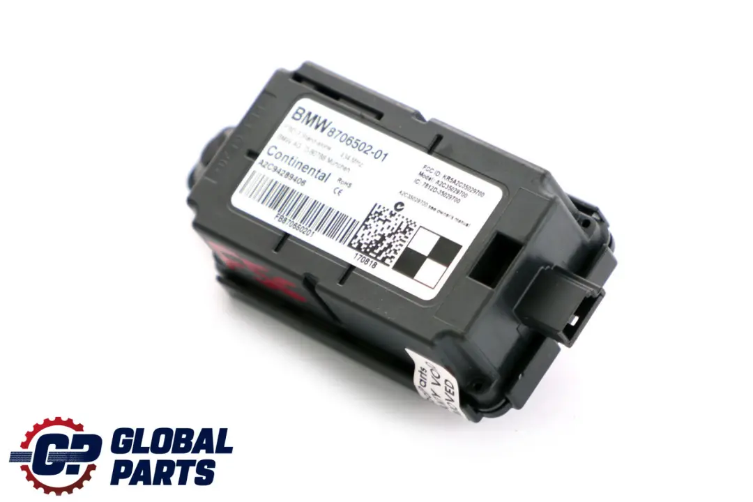 BMW F20 F21 F30 F31 Radio Receptor de Control Remoto 434 MHZ - SKU 8706502 - Número de pieza 8706502