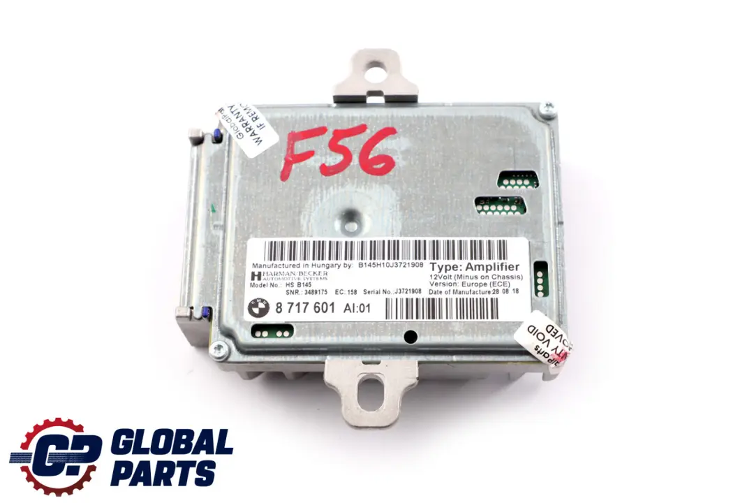 Módulo Unidad de Control Active Sound Design para Mini Cooper F55 F56 con número de pieza 8717601 Mini Cooper F55 F56 Módulo Unidad de Control Active Sound Design - SKU 8717601 - Número de pieza 8717601