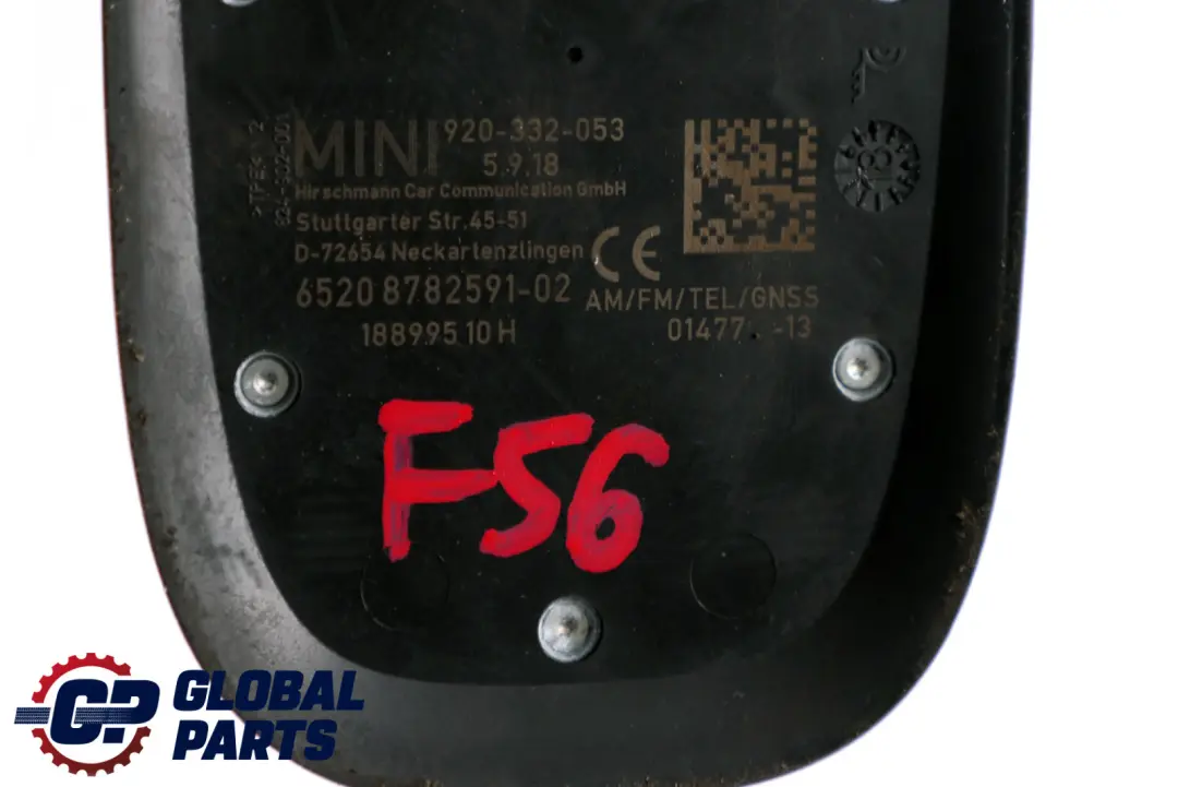 BMW Mini Cooper F55 F56 Antenne de toit AM/FM/GPS/TEL 6520 - SKU 8782591 - Numéro de pièce 8782591