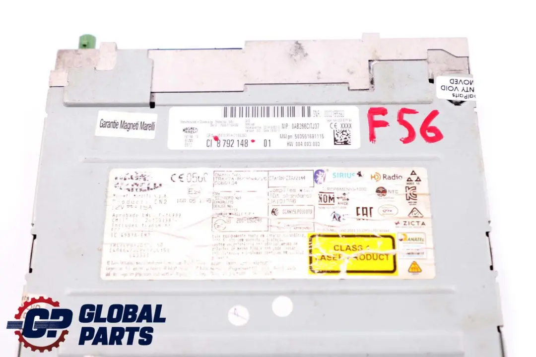 Unità Principale Navigazione BMW F20 F22 F30 Mini F55 F56 Unità Media Base per con numero di parte 8792148 Unità Principale Navigazione BMW F20 F22 F30 Mini F55 F56 Unità Media Base - SKU 8792148 - Numero di parte 8792148