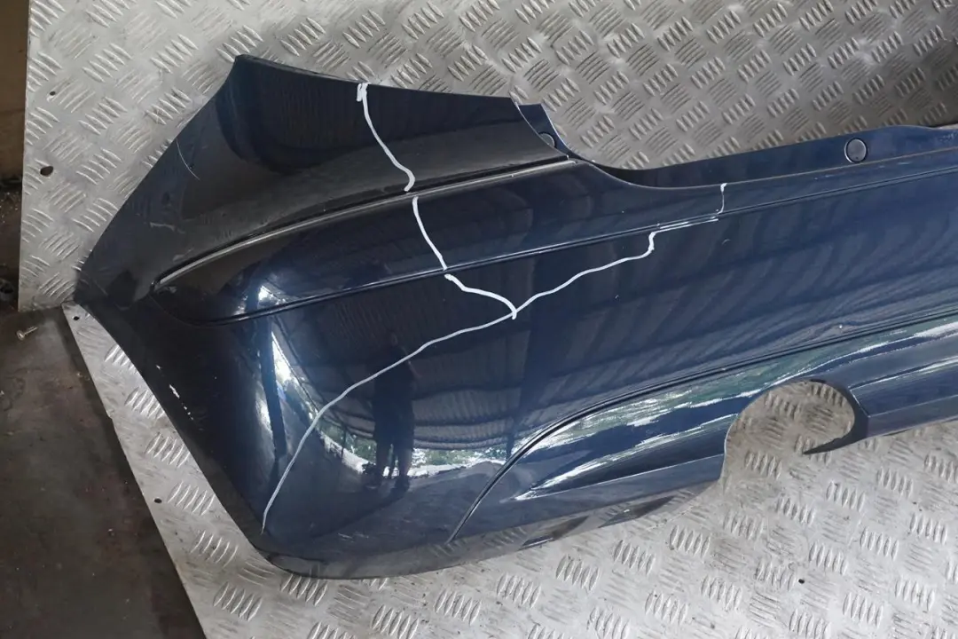 Avantgarde Rear Bumper Trim Panel Atoll Blue Metallic to Mercedes A-Class W169 with Part number 7264355 Mercedes A-Class W169 Avantgarde Rear Bumper Trim Panel Atoll Blue Metallic - SKU 8851725-AB - Part number 7264355