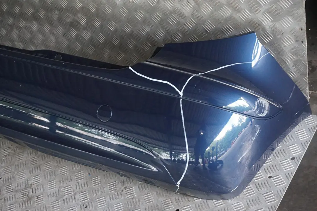 Avantgarde Rear Bumper Trim Panel Atoll Blue Metallic to Mercedes A-Class W169 with Part number 7264355 Mercedes A-Class W169 Avantgarde Rear Bumper Trim Panel Atoll Blue Metallic - SKU 8851725-AB - Part number 7264355