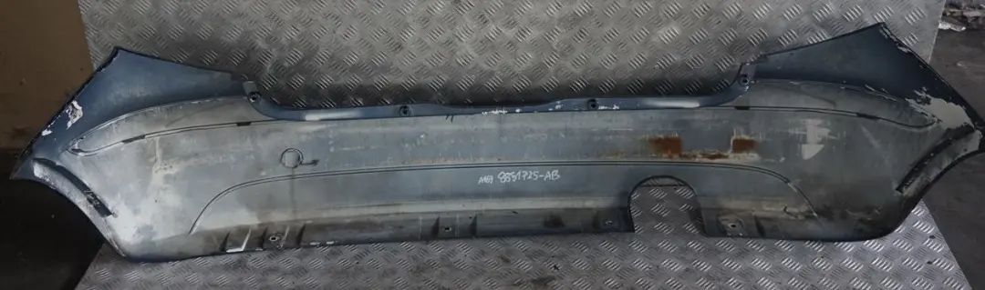 Avantgarde Rear Bumper Trim Panel Atoll Blue Metallic to Mercedes A-Class W169 with Part number 7264355 Mercedes A-Class W169 Avantgarde Rear Bumper Trim Panel Atoll Blue Metallic - SKU 8851725-AB - Part number 7264355