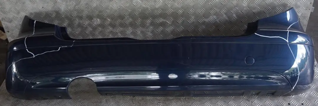 Avantgarde Rear Bumper Trim Panel Atoll Blue Metallic to Mercedes A-Class W169 with Part number 7264355 Mercedes A-Class W169 Avantgarde Rear Bumper Trim Panel Atoll Blue Metallic - SKU 8851725-AB - Part number 7264355