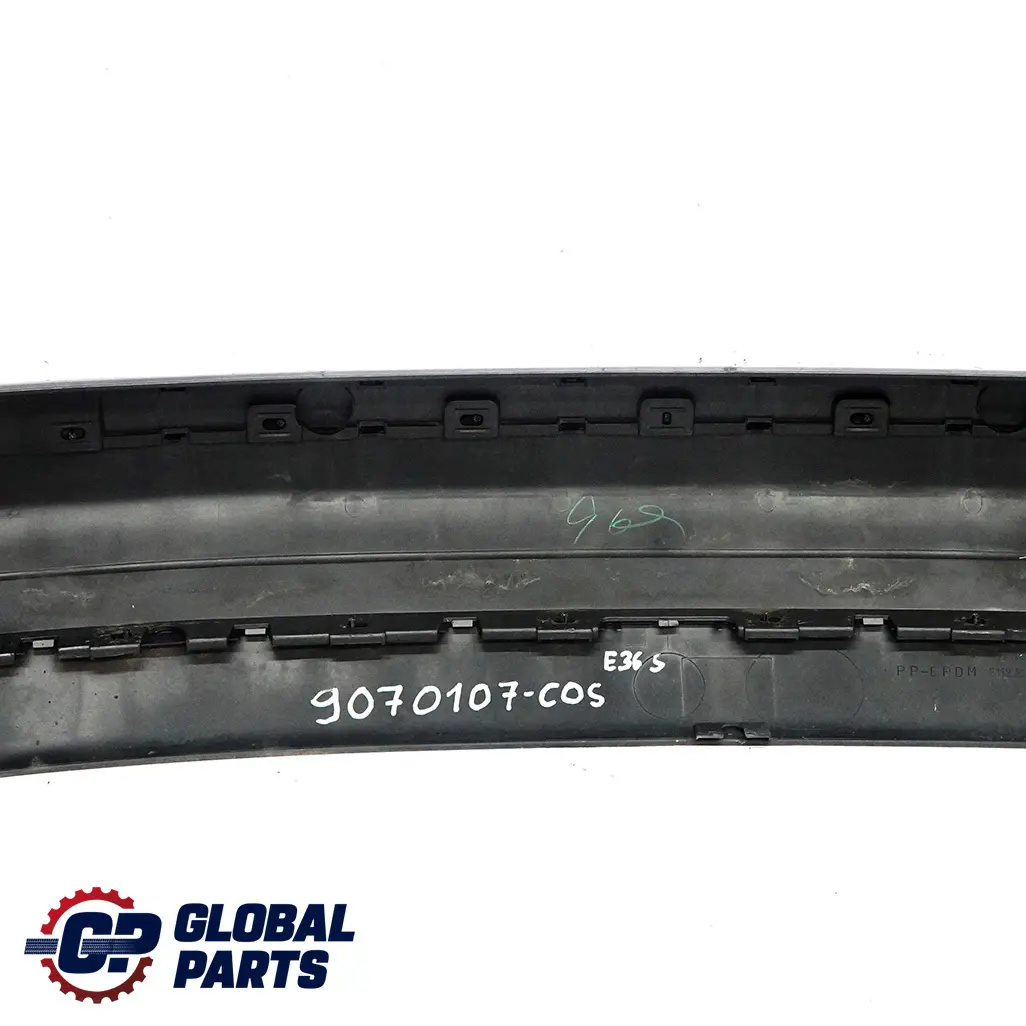 BMW 3 E36 Rear Bumper Trim Panel Cosmosschwarz Cosmos Black Metallic - 303 - SKU 9070107-COS - Part number 9070107