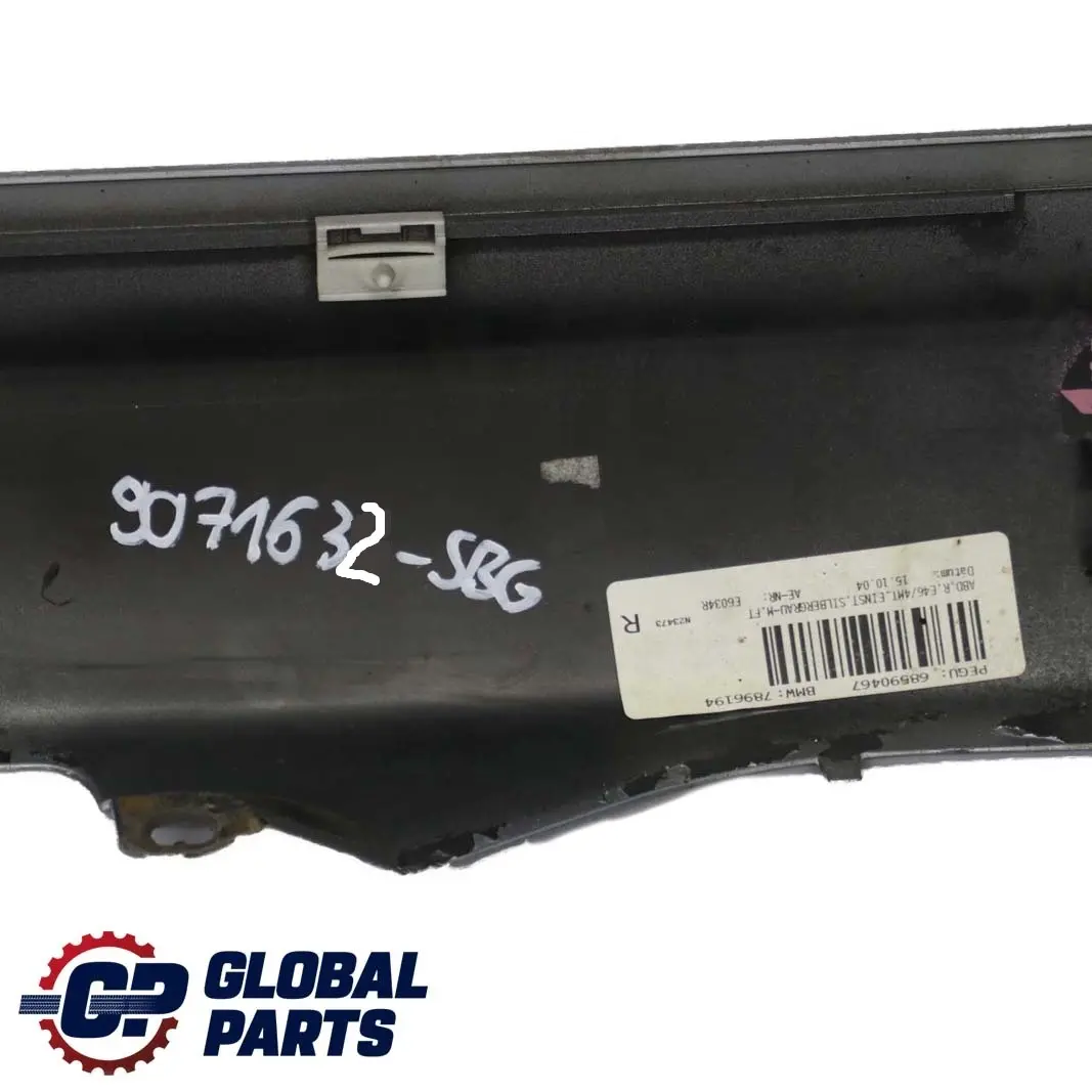 Right O/S Side Sill Skirt Kick Panel Silbergrau - A08 to BMW 3 E46 Saloon Touring with Part number 9071632 BMW 3 E46 Saloon Touring Right O/S Side Sill Skirt Kick Panel Silbergrau - A08 - SKU 9071632-SBG - Part number 9071632