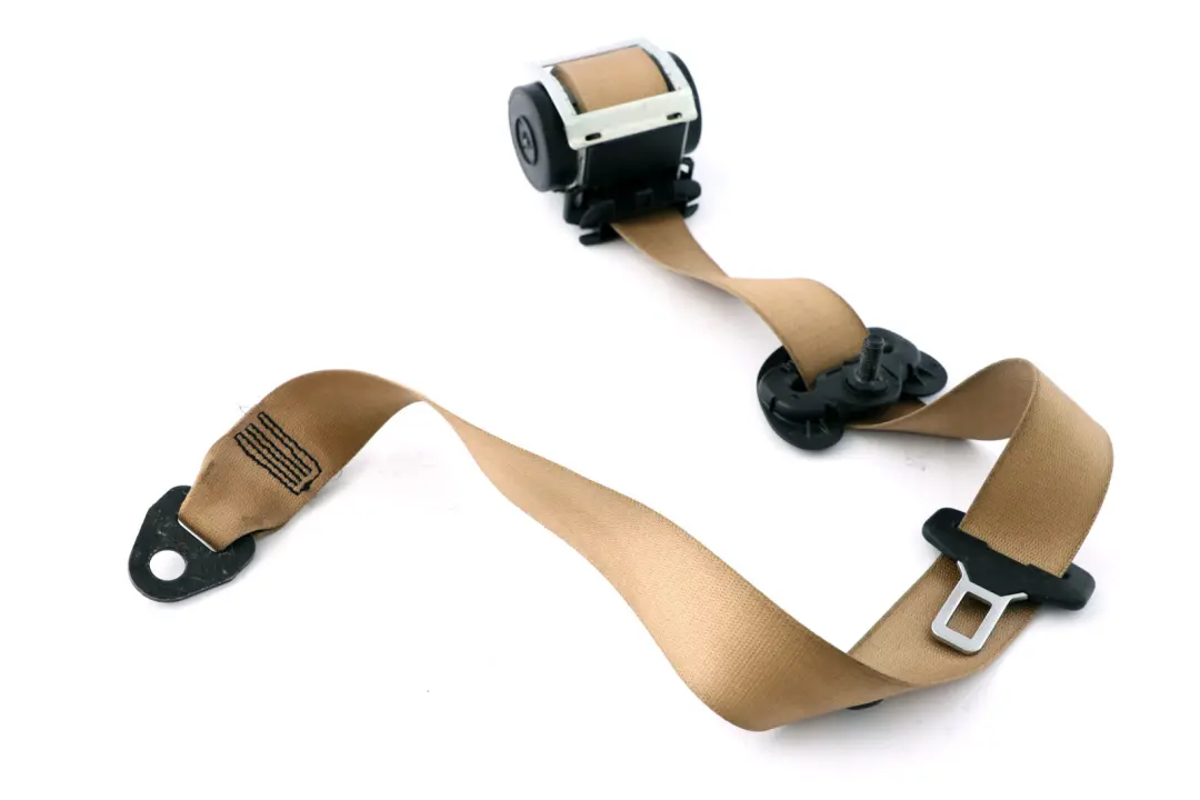 Cinturon Superior con Limitador Fuerza Beige Delantero Izquierdo para BMW E60 con número de pieza 9110047 BMW E60 Cinturon Superior con Limitador Fuerza Beige Delantero Izquierdo - SKU 9110047 - Número de pieza 9110047