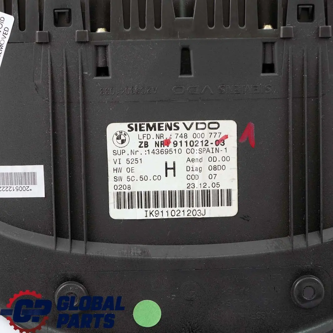 Instrument Cluster Speedo Clocks Automatic to BMW 3 X1 Series E84 E90 E91 with Part number 9110212 BMW 3 X1 Series E84 E90 E91 Instrument Cluster Speedo Clocks Automatic - SKU 9110212-1 - Part number 9110212