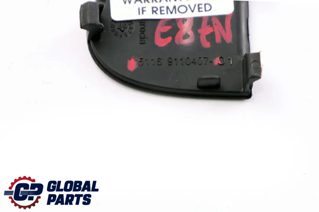 Screw Cover Centre Console Black to BMW 1 Series E81 E82 E87 LCI E88 with Part number 51169110407 BMW 1 Series E81 E82 E87 LCI E88 Screw Cover Centre Console Black - SKU 9110407 - Part number 51169110407