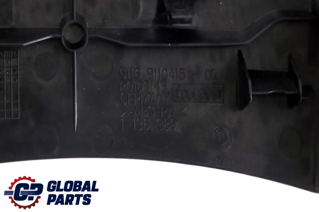  Copertura Bracciolo BMW E81 E87 LCI E88 Copertura Centrale Posteriore 9110415 - SKU 9110484 - Numero di parte 9110484