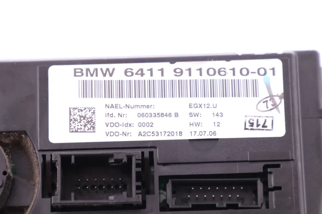 BMW E81 E87 E90 Panel Nawiewu Klimatyzacji - SKU 9110610 - Numer Części 9110610