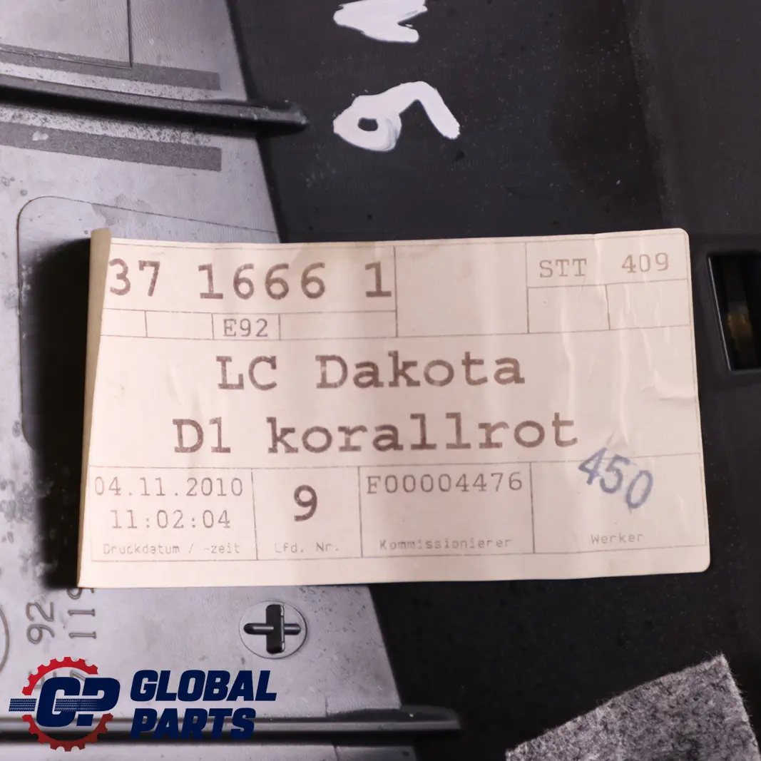 Rücksitz Links Side Finisher Cover Rotes Leder für BMW 3 er E92 Coupe mit Teilenummer 9110947 BMW 3 er E92 Coupe Rücksitz Links Side Finisher Cover Rotes Leder - SKU 9110947 - Teilenummer 9110947