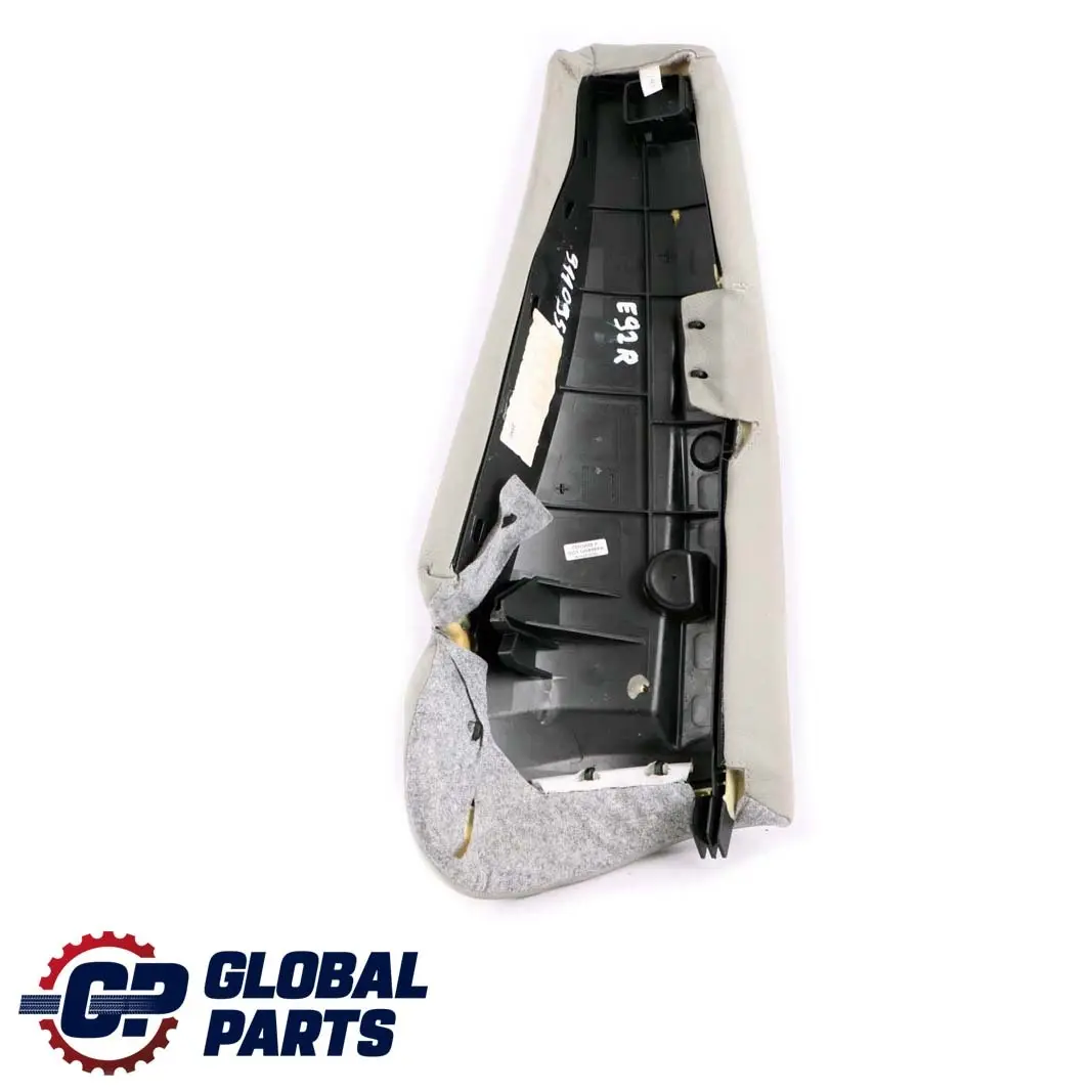 BMW 3 E92 Coupe Rear Seat Right O/S Side Finisher Cover Leather Jade Grey - SKU 9110950 - Part number 9110950