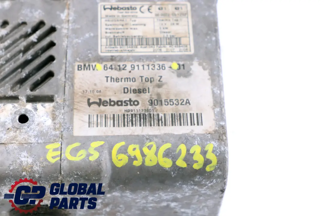 Webasto Calentador Adicional para BMW E65 E66 Diesel con número de pieza 6986233 BMW E65 E66 Diesel Webasto Calentador Adicional - SKU 9111336 - Número de pieza 6986233