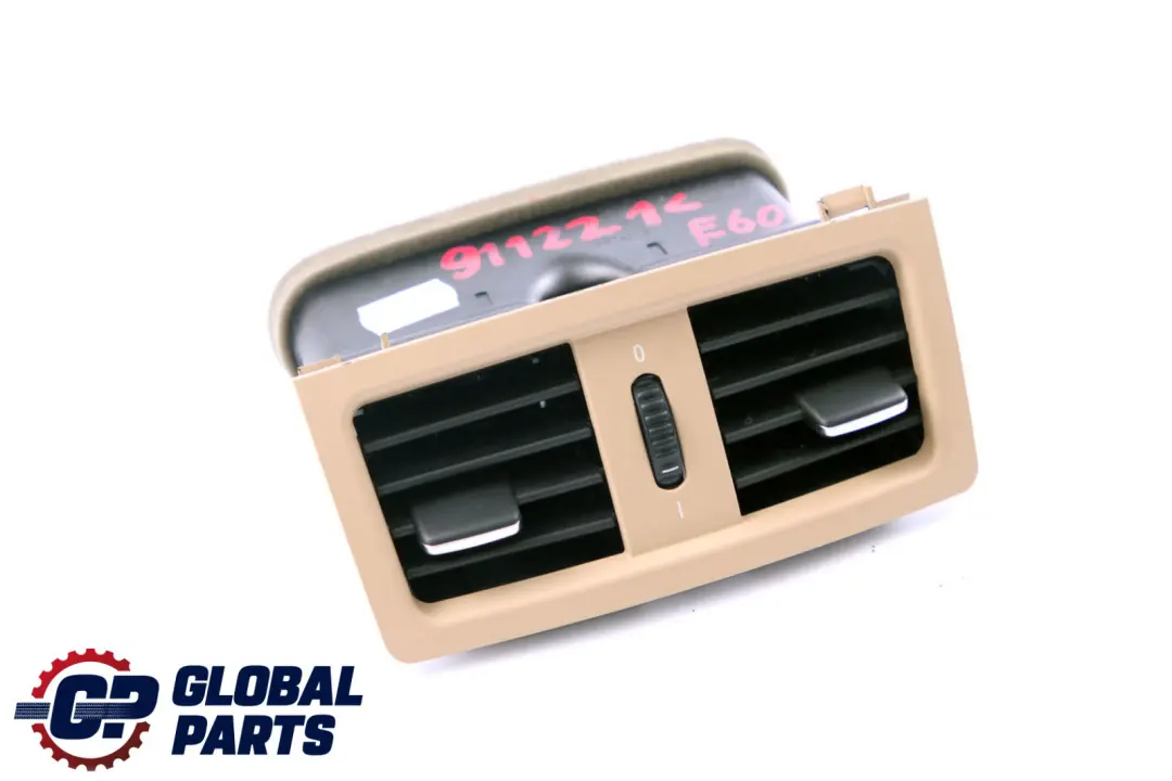 BMW 5 er E60 E61 LCI Heckluftgitter Entlüftungsgitter Beige - SKU 9112214 - Teilenummer 9112214