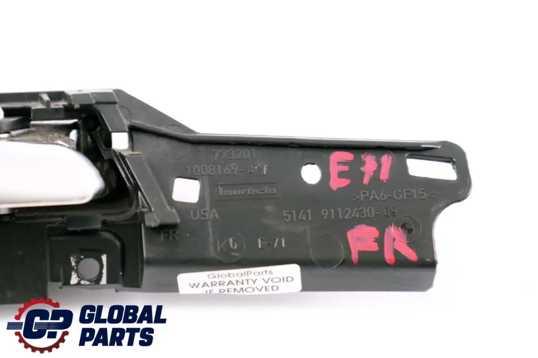 BMW X6 Series E71 Front Right Grab Handle Door Opener O/S - SKU 9112430 - Part number 9112430