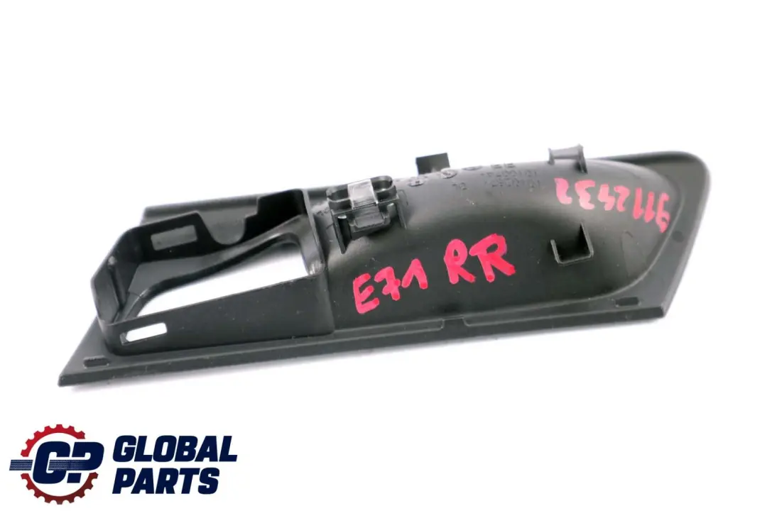 BMW X6 Series E71 Inside Rear Right Door Opener Cover O/S Black - SKU 9112432 - Part number 9112432