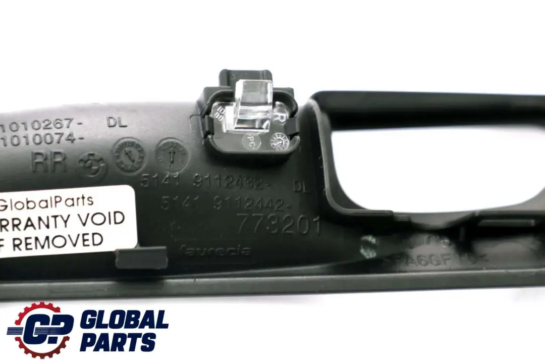 BMW X6 Series E71 Inside Rear Right Door Opener Cover O/S Black - SKU 9112432 - Part number 9112432