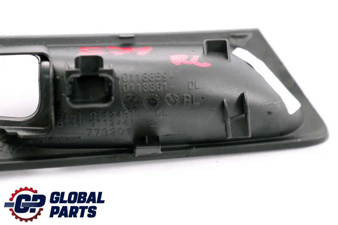 BMW X6 er E71 Blende Türöffner Hinten Links Schwarz - SKU 9112441 - Teilenummer 9112441