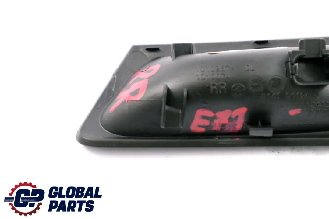 BMW X6 Series E71 Inside Rear Right Door Opener Cover O/S Black - SKU 9112442 - Part number 9112442